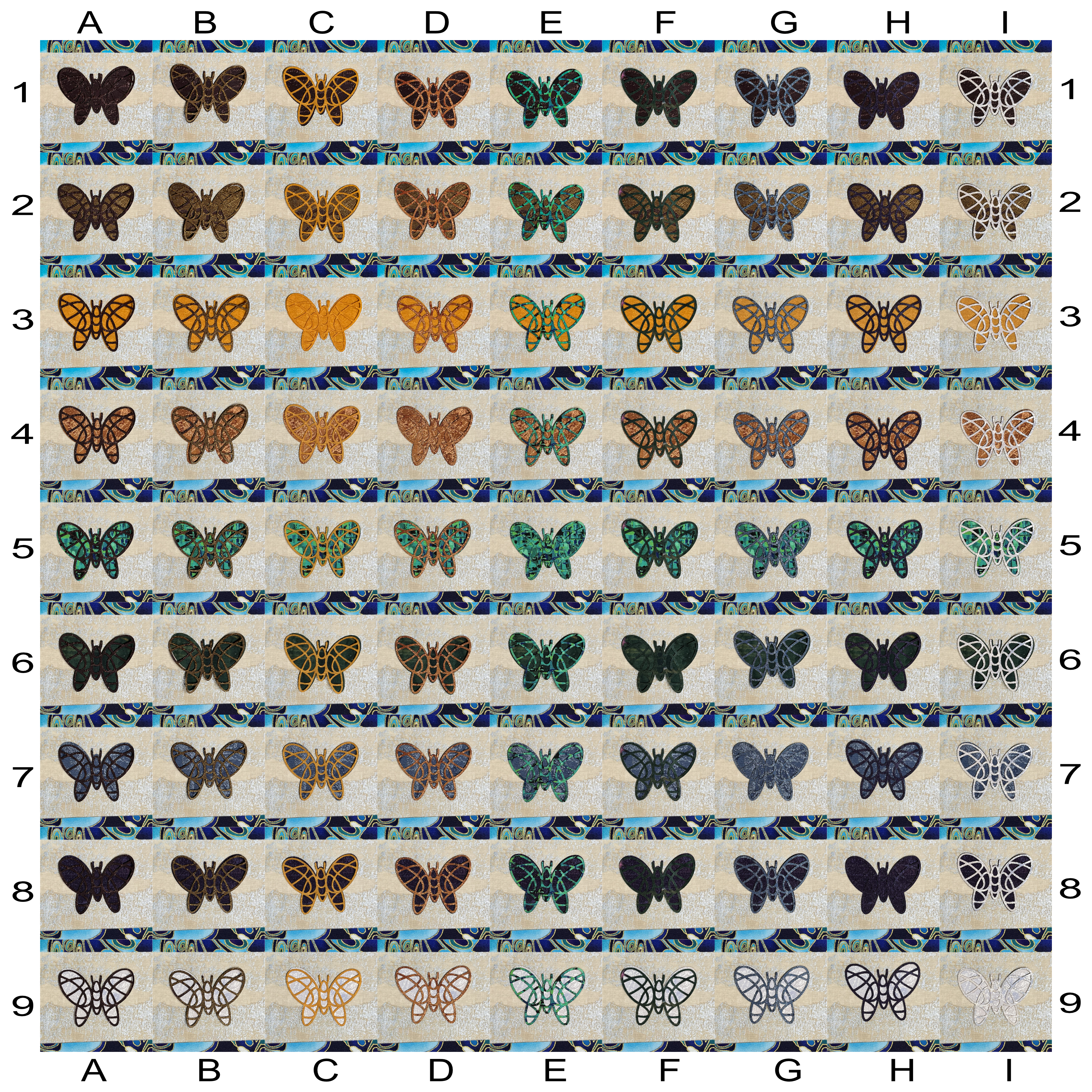 Color Permutations of the Butterfly Element