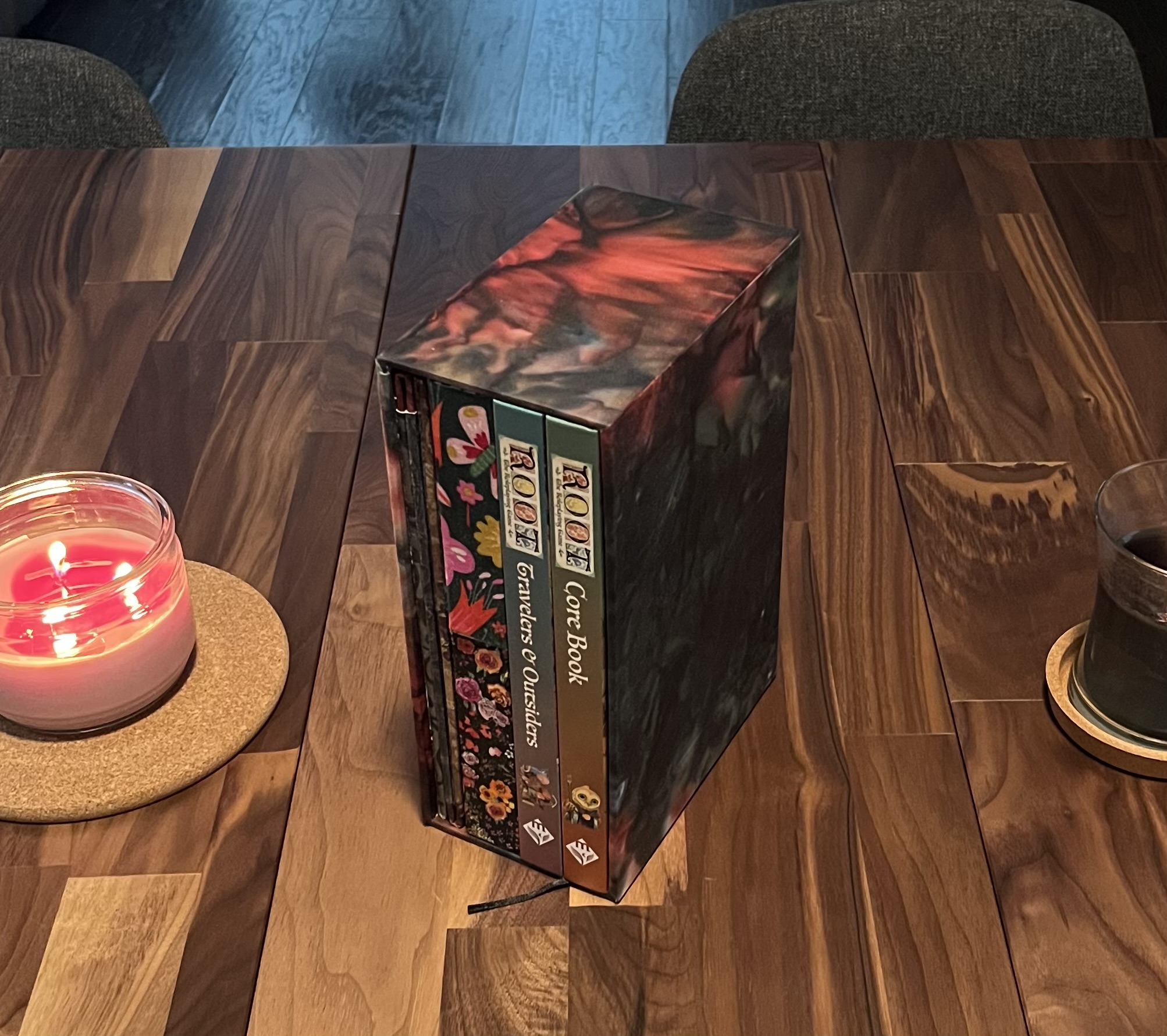 Slip Case and Accessories for Root TTRPG books